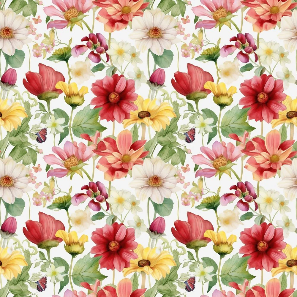 Grandma's Garden Pattern #9 Fabric