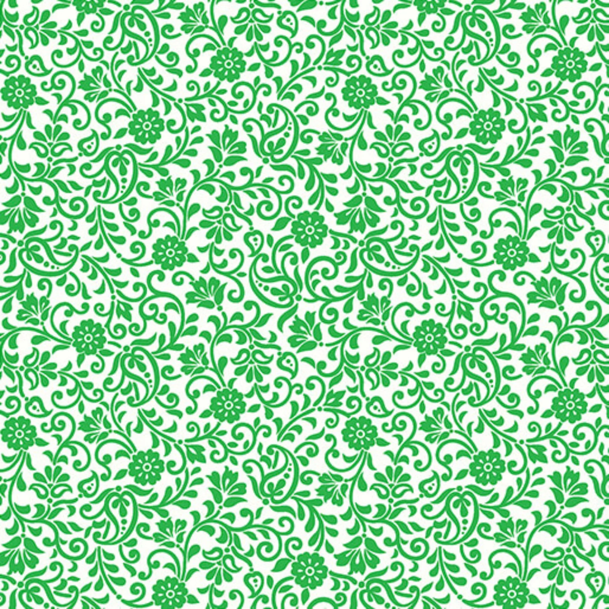 Gratitude and Grace Fabric Collection - First Flower Green
