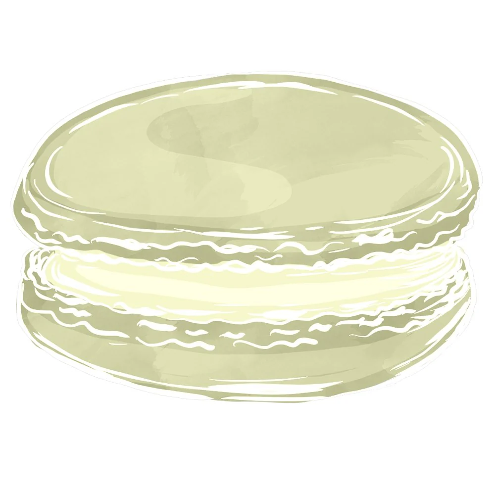 Green Macaron Fabric Panel