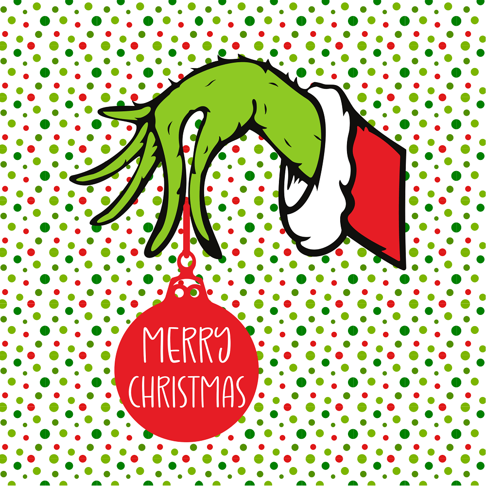 Grinch Hand Pillow Panels