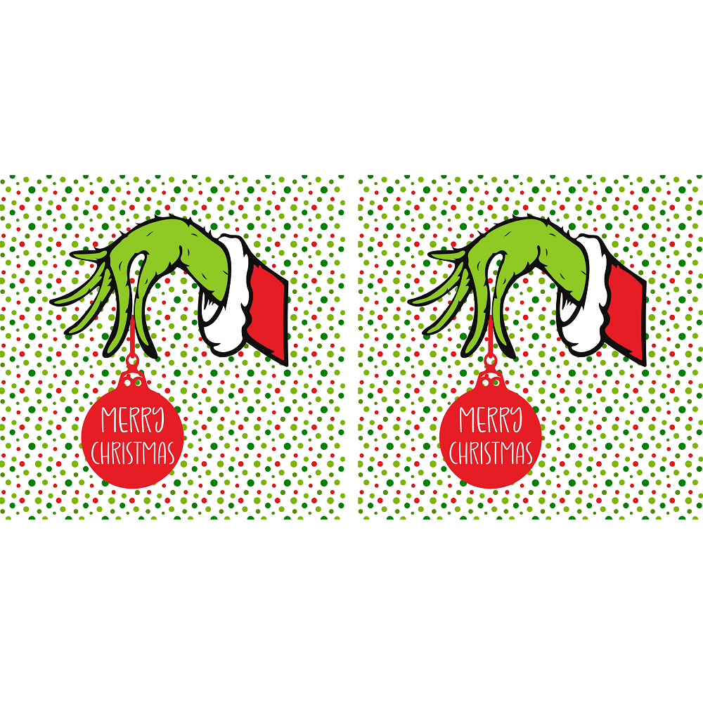 Grinch Hand Pillow Panels - Image 2