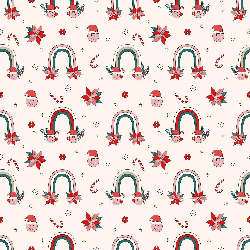 Groovy Christmas Pattern #10 Fabric