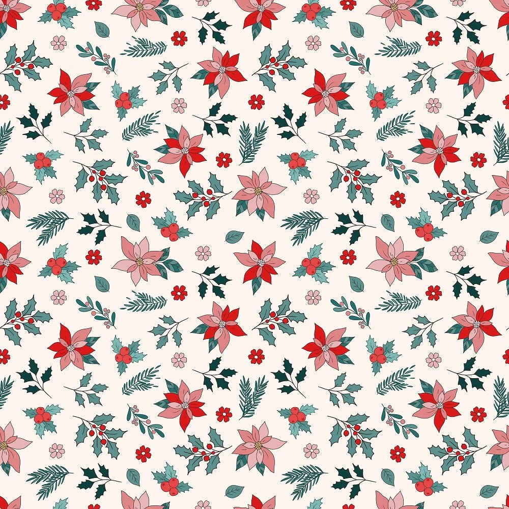 Groovy Christmas Pattern #6 Fabric