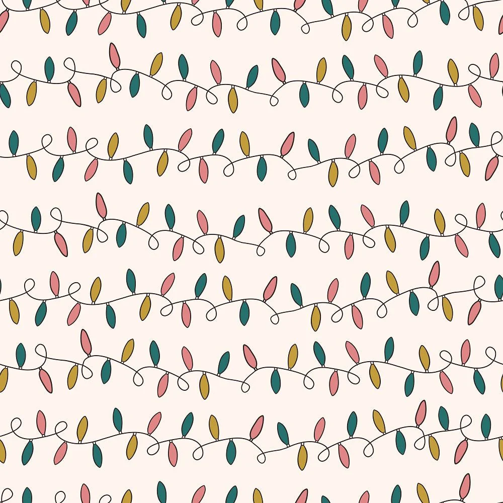 Groovy Christmas Pattern #8 Fabric