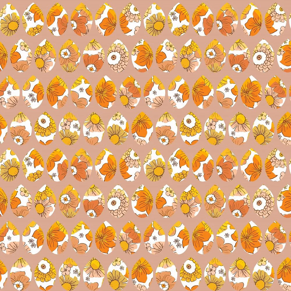 Groovy Garden Floral Drops #1 Fabric
