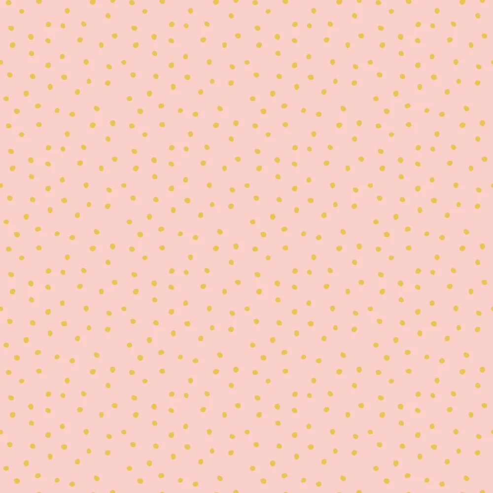 Groovy Retro Daisies Dots Fabric