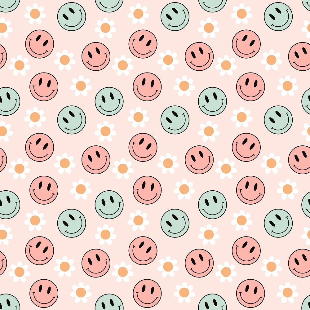 Groovy Smiley #1 Fabric