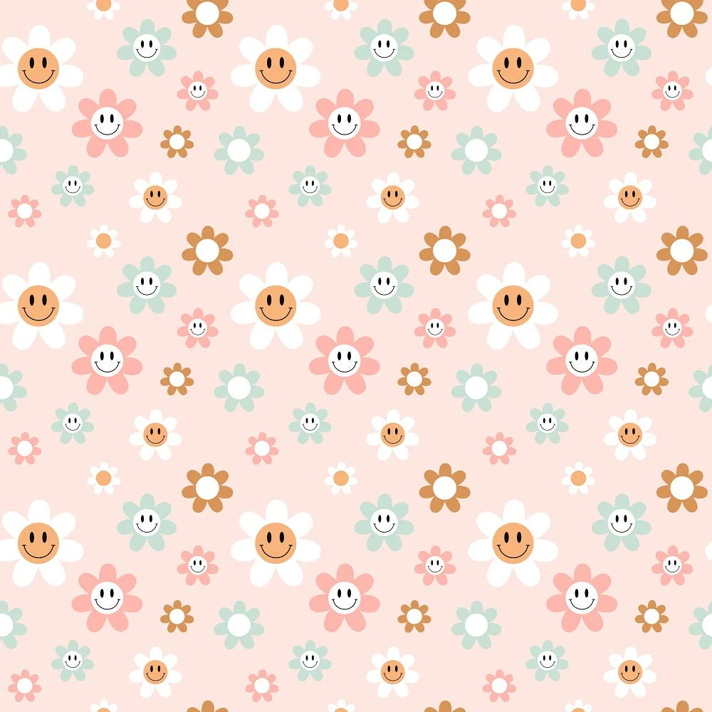 Groovy Smiley #5 Fabric