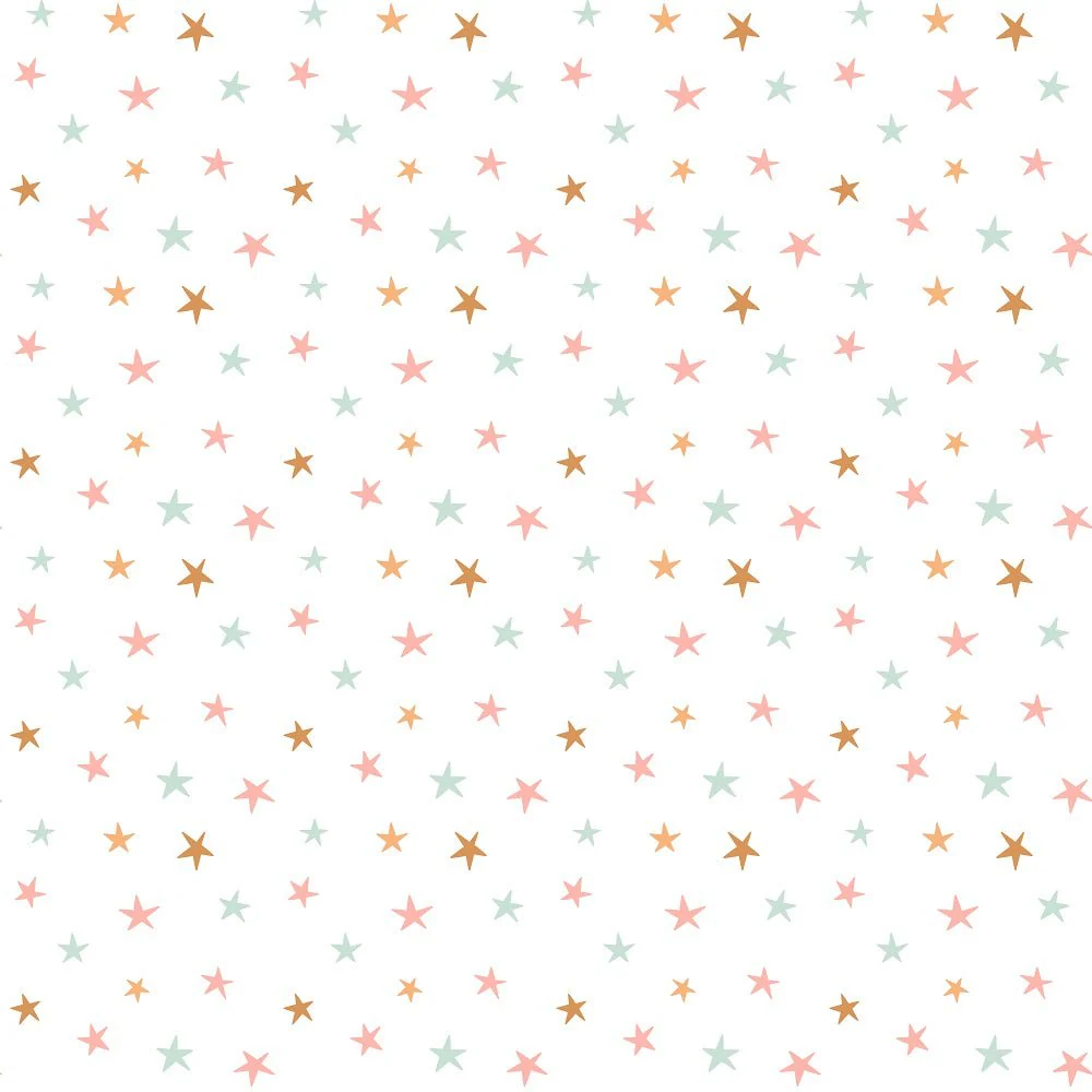 Groovy Smiley Stars Fabric