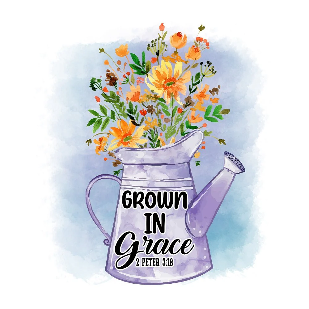 Grow In Grace Fabric Panel