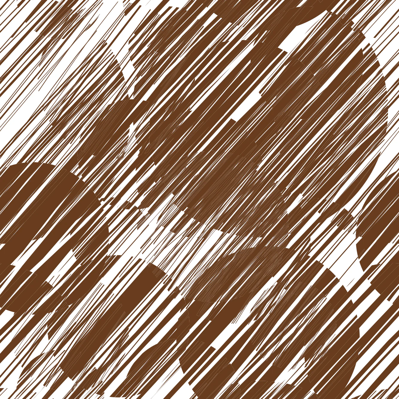 Grunge Circles Fabric - Chocolate
