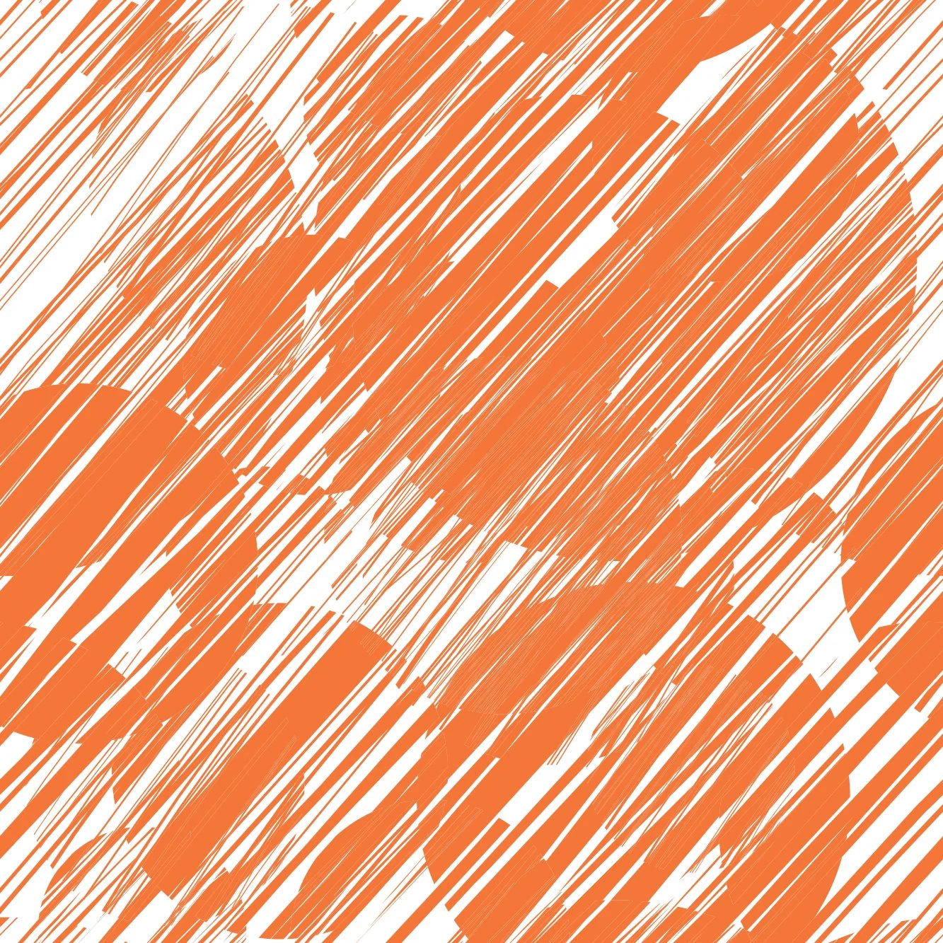 Grunge Circles Fabric - Pumpkin