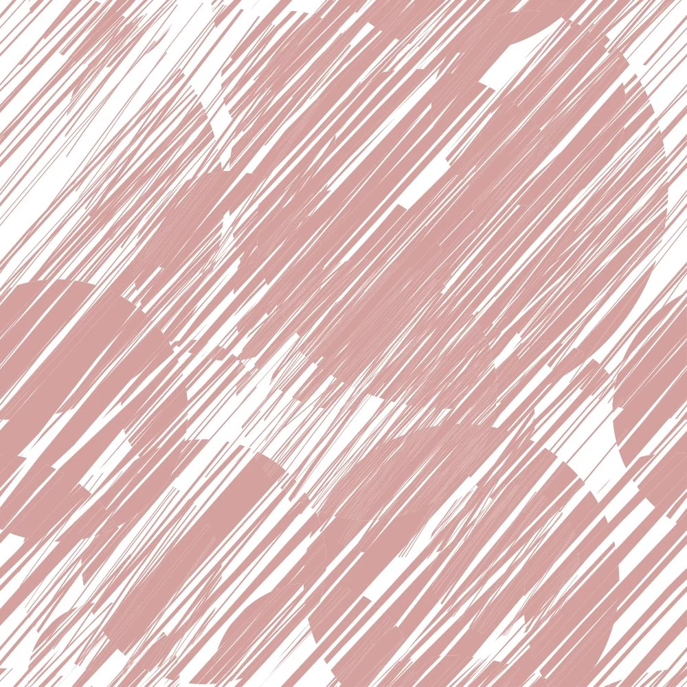 Grunge Circles Fabric - Rose Gold