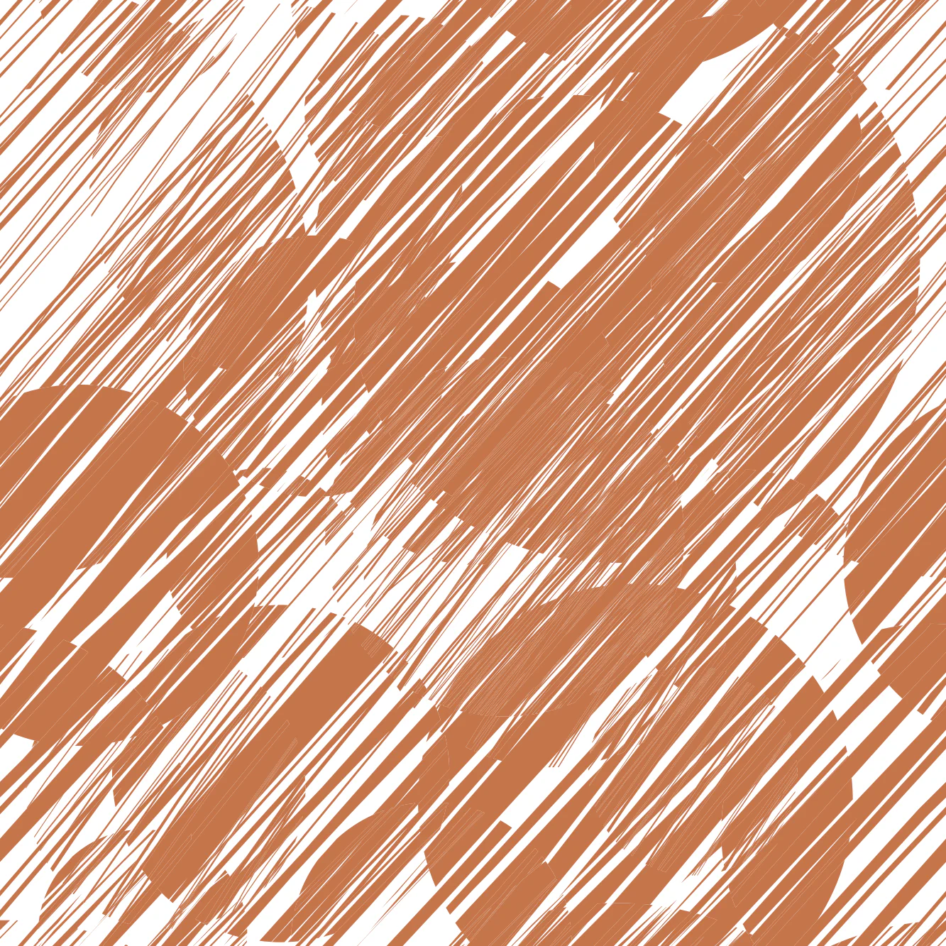 Grunge Circles Fabric - Sienna
