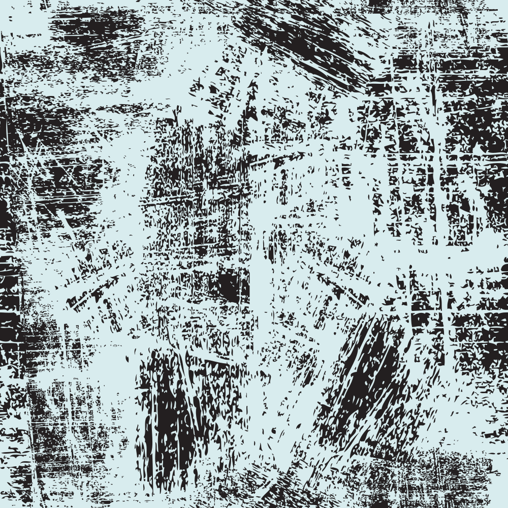 Grunge Fabric - Black on Iceberg