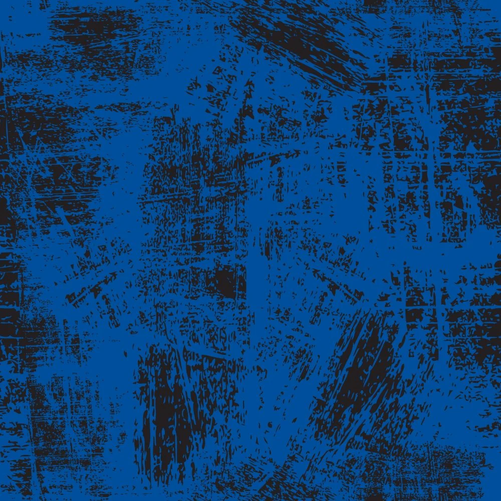 Grunge Fabric - Black on Navy Blue