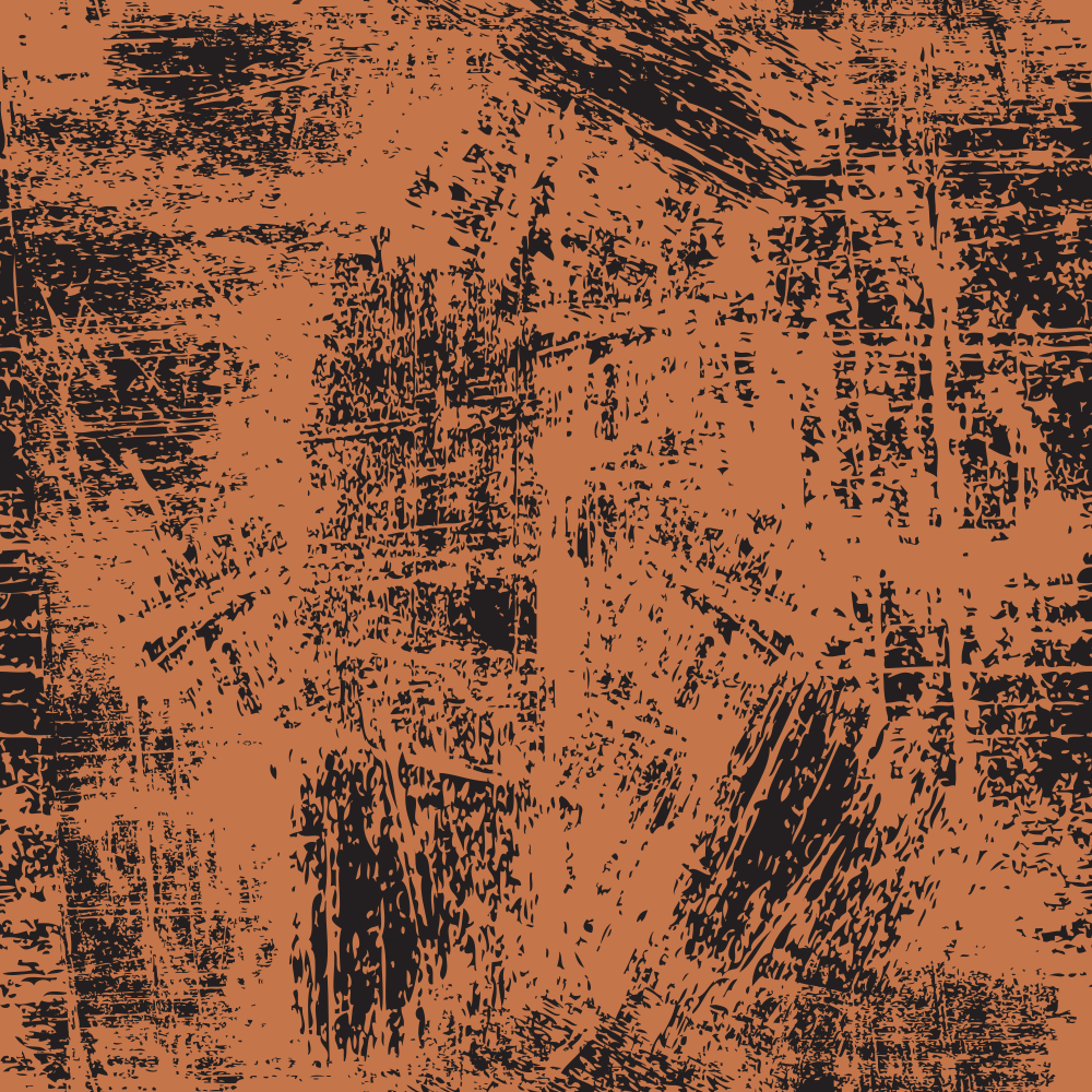 Grunge Fabric - Black on Sienna