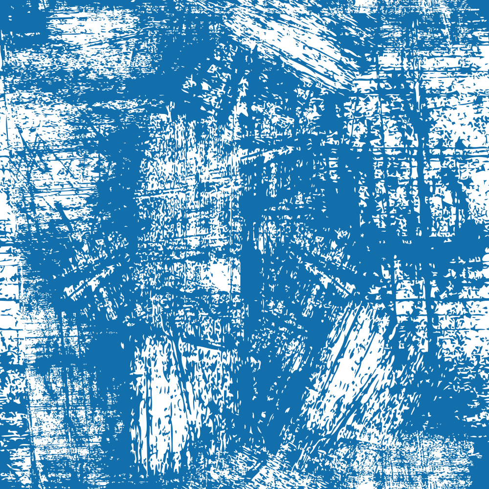 Grunge Fabric - White on Blue