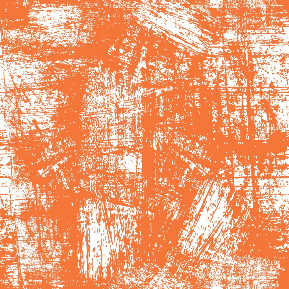 Grunge Fabric - White on Pumpkin
