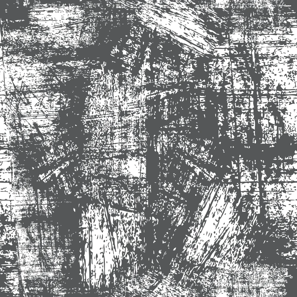 Grunge Fabric - White on Steel Gray