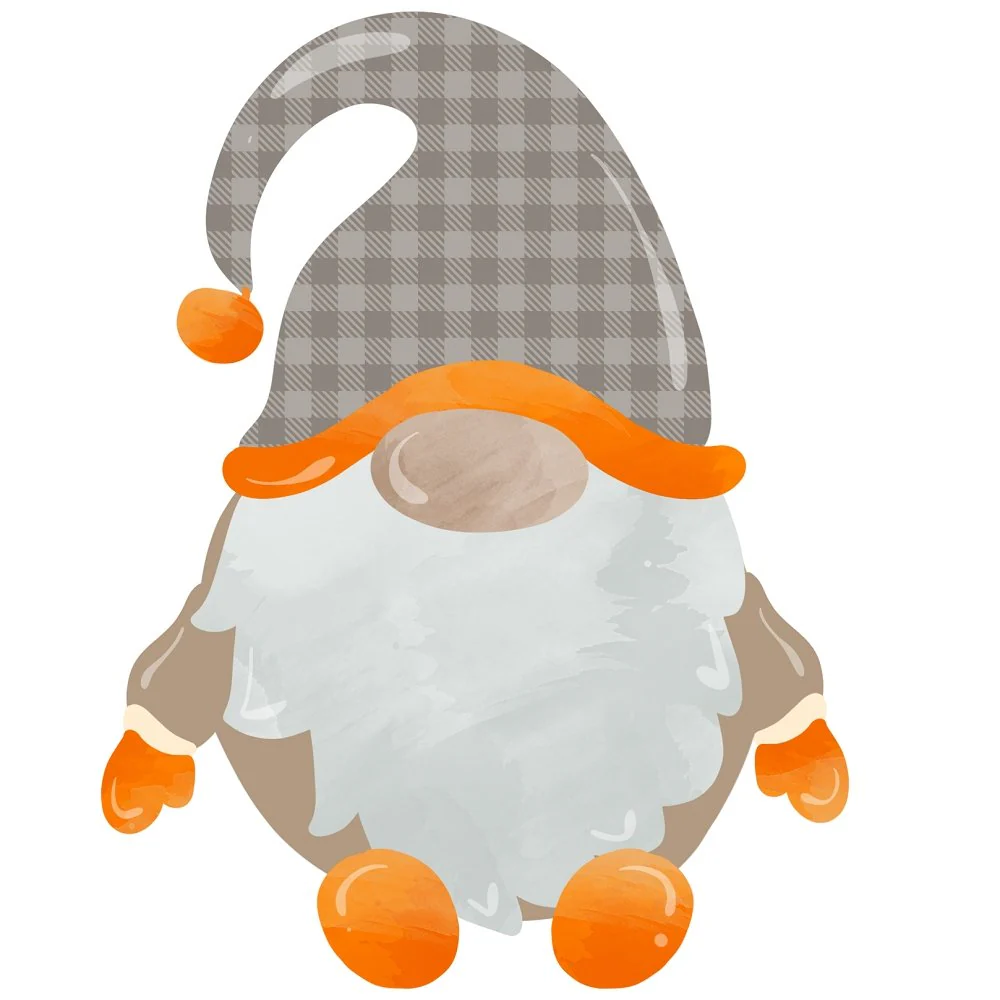 Halloween Gnomes #3 Fabric Panel