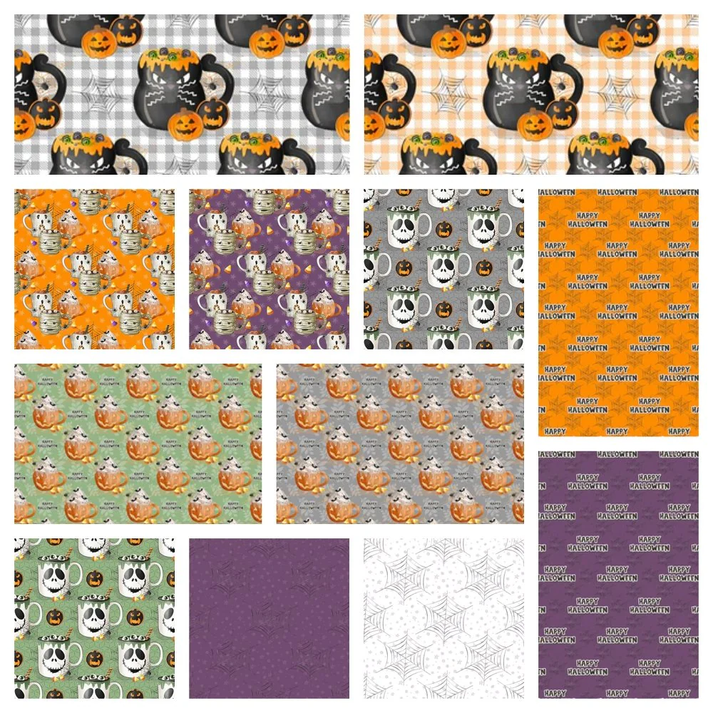 Halloween Mugs Charm Pack - 12 Pieces