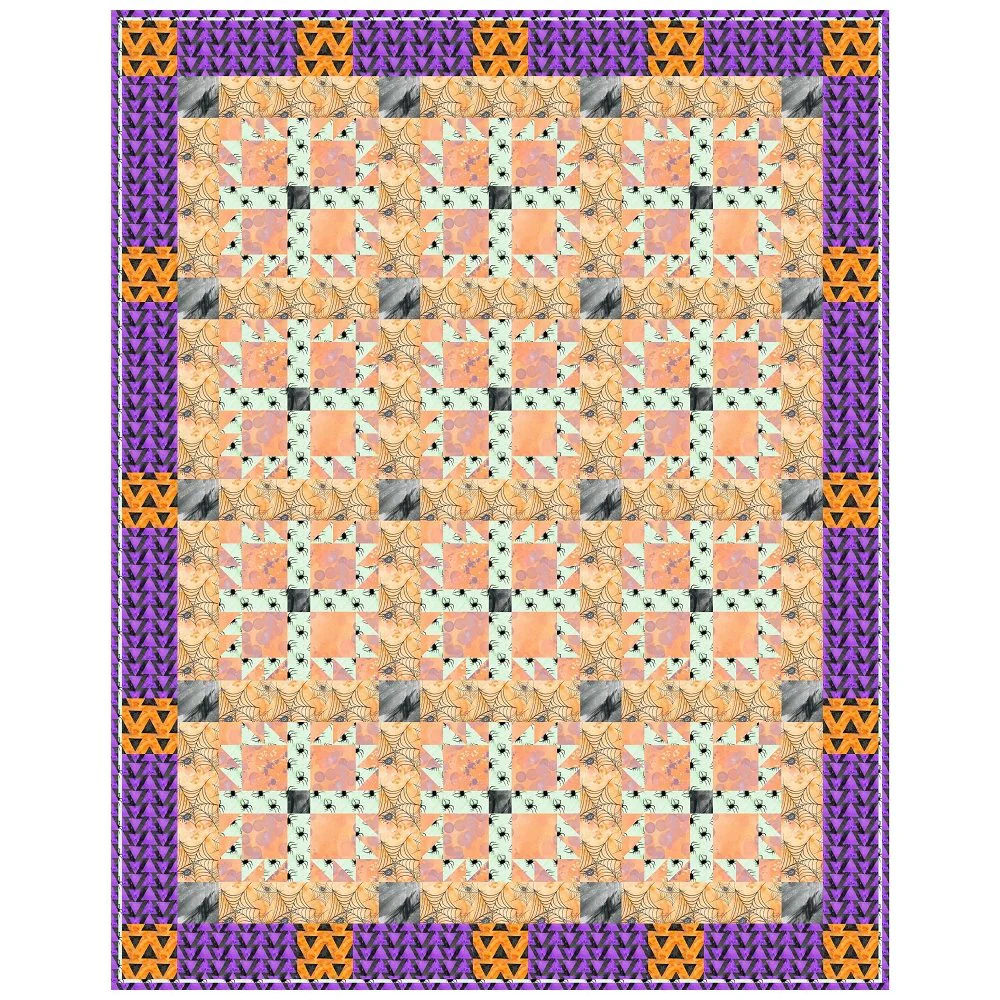 Halloween Please! Collection Quilt Kit - 56" x 70 1/2"