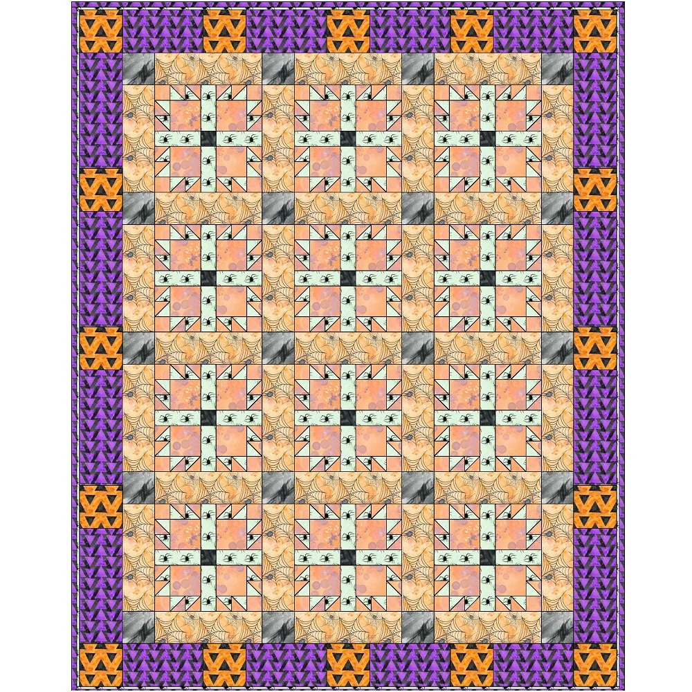 Halloween Please! Collection Quilt Kit - 56" x 70 1/2" - Image 2