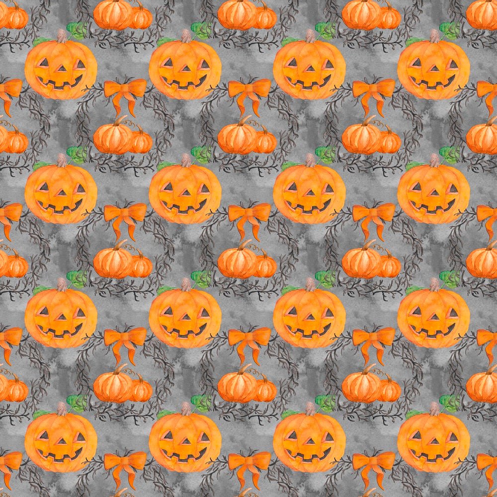 Halloween Please! Pumpkins Wreaths Fabric