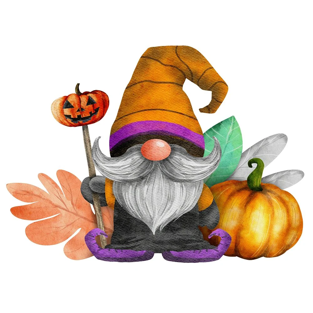 Halloween Village Bundle #1 Fabric Panel