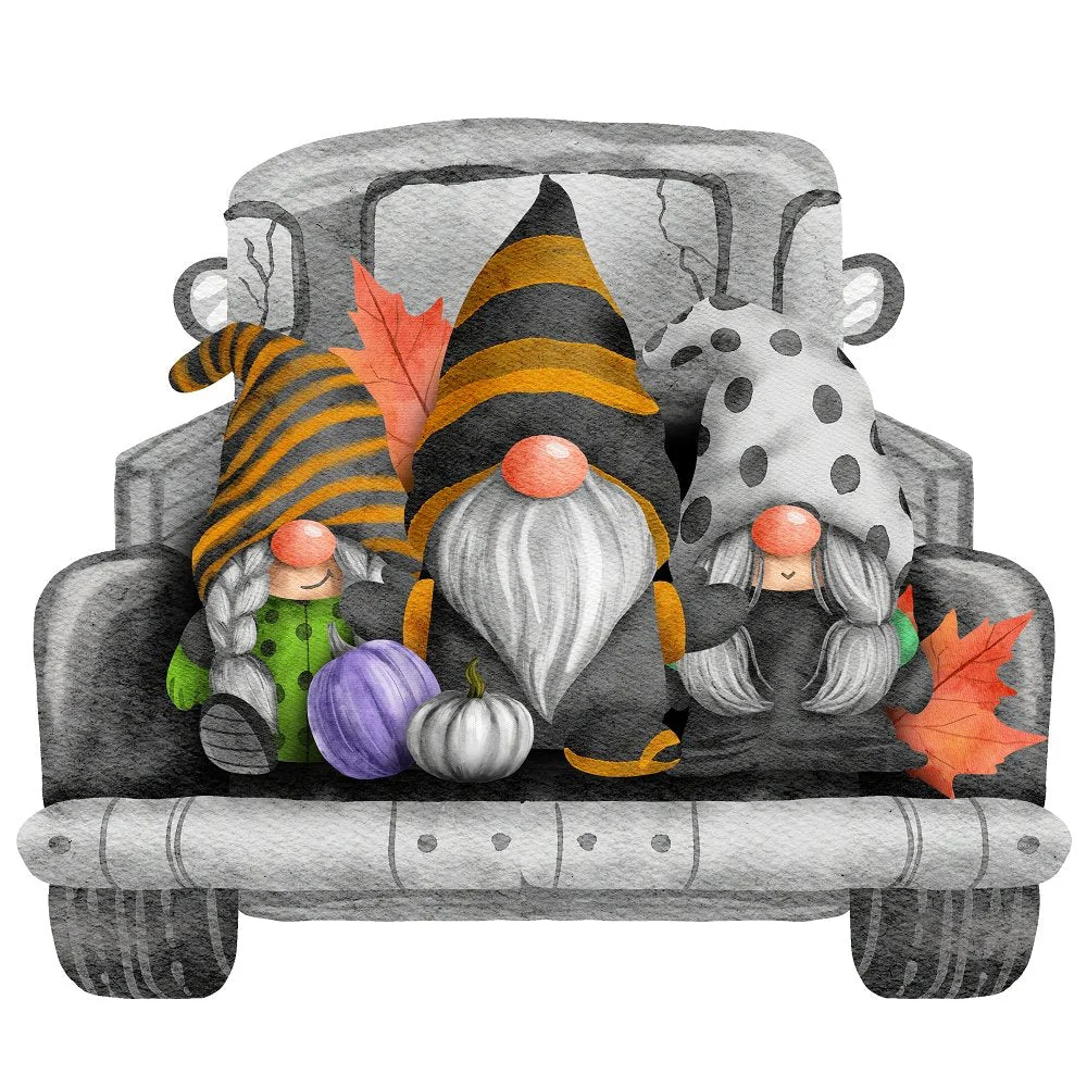 Halloween Village Bundle #2 Fabric Panel