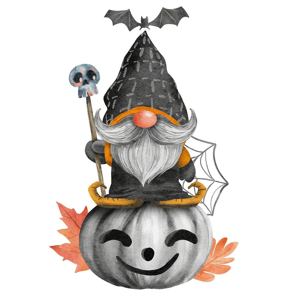 Halloween Village Bundle #5 Fabric Panel