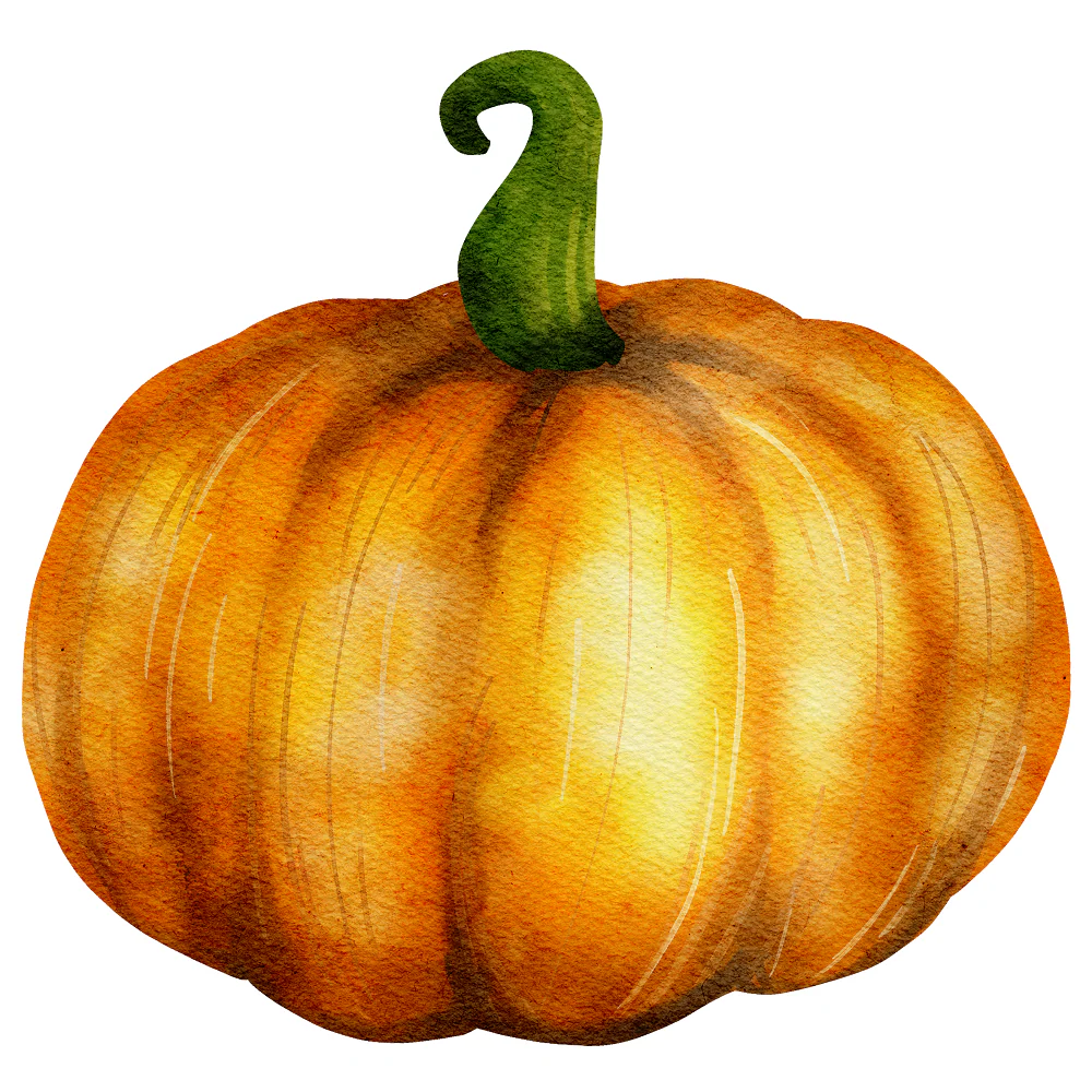 Halloween Village Pumpkin #2 Fabric Panel