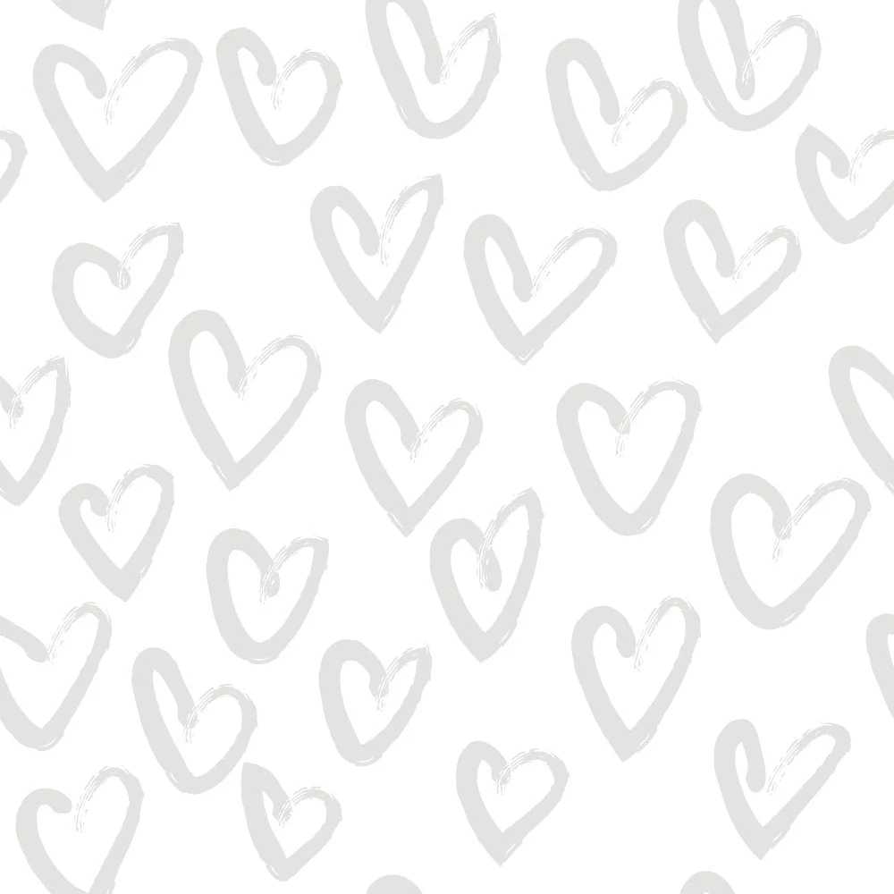 Hand Drawn Hearts Tone on Tone Fabric - Image 2