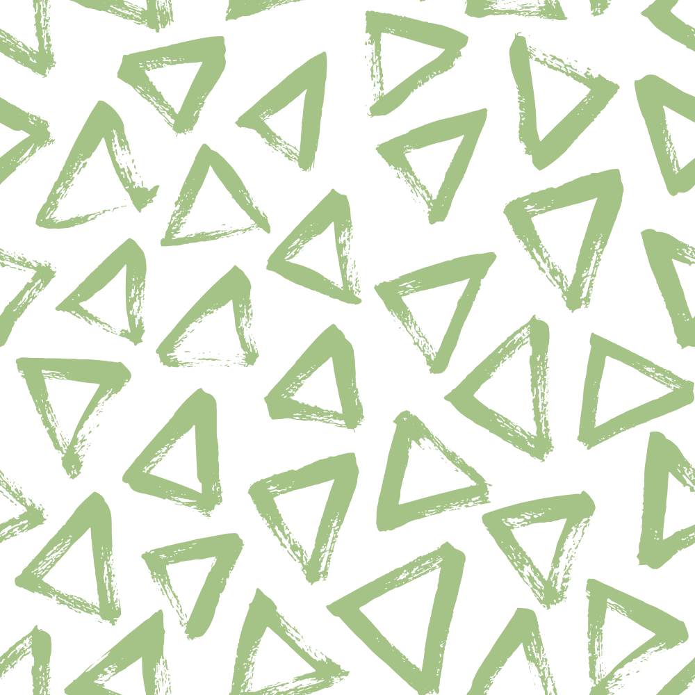 Hand Drawn Triangles Fabric - Pistachio Green