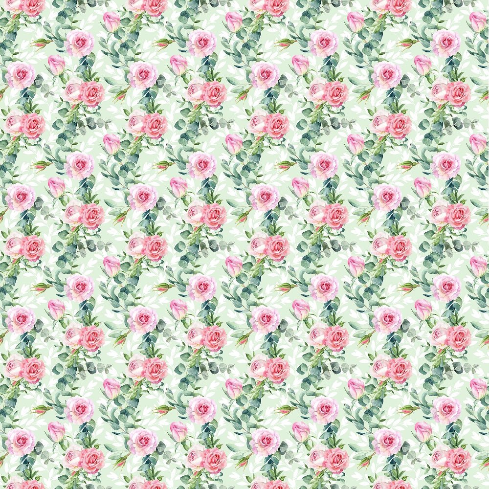 Hand-painted Watercolor Roses #5 Fabric