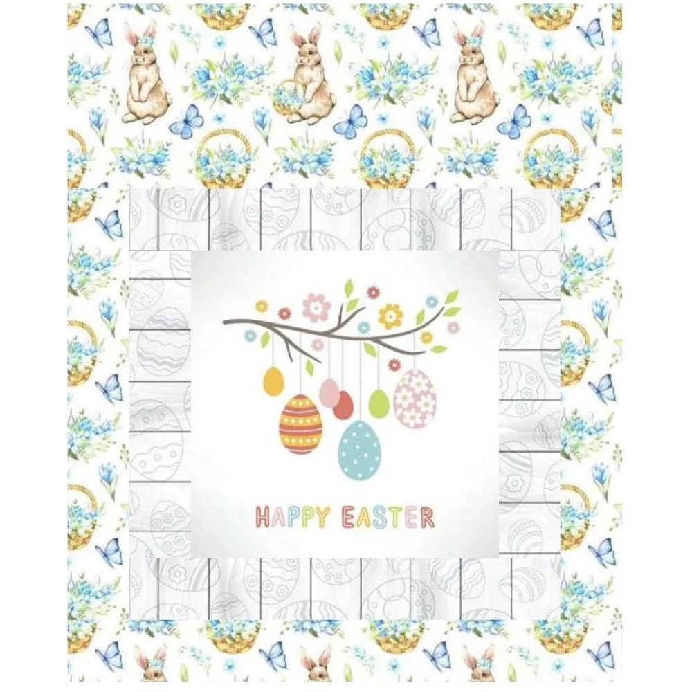 Happy Easter Variation 2 Mini Wall Hanging 9" x 9"