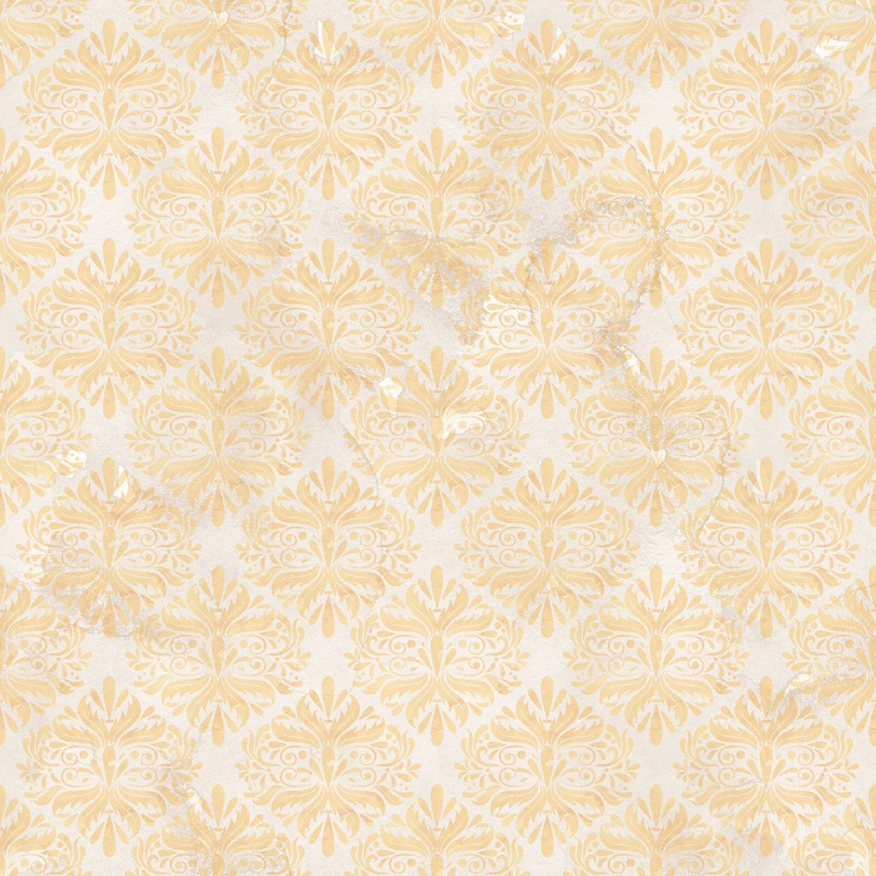 Happy Fall Orange Damask Fabric