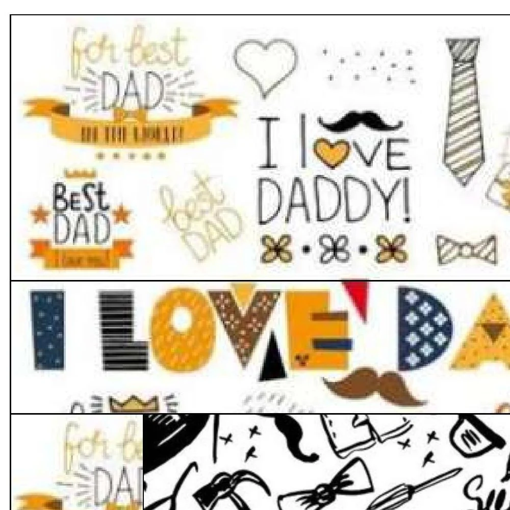 Happy Father's Day Mini Wall Hanging 9" x 9" - Image 3