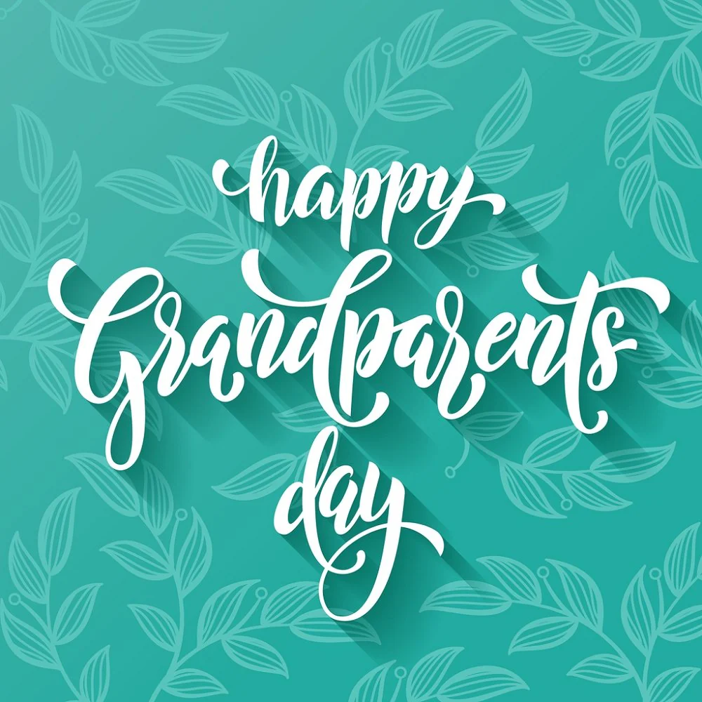 Happy Grandparents Day & Filigree Fabric Panel