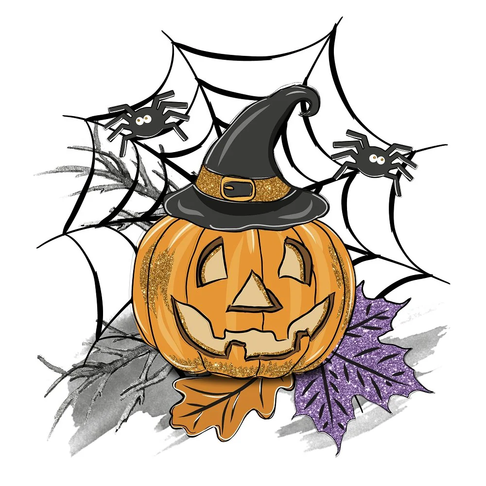 Happy Halloween Scene #4 Fabric
