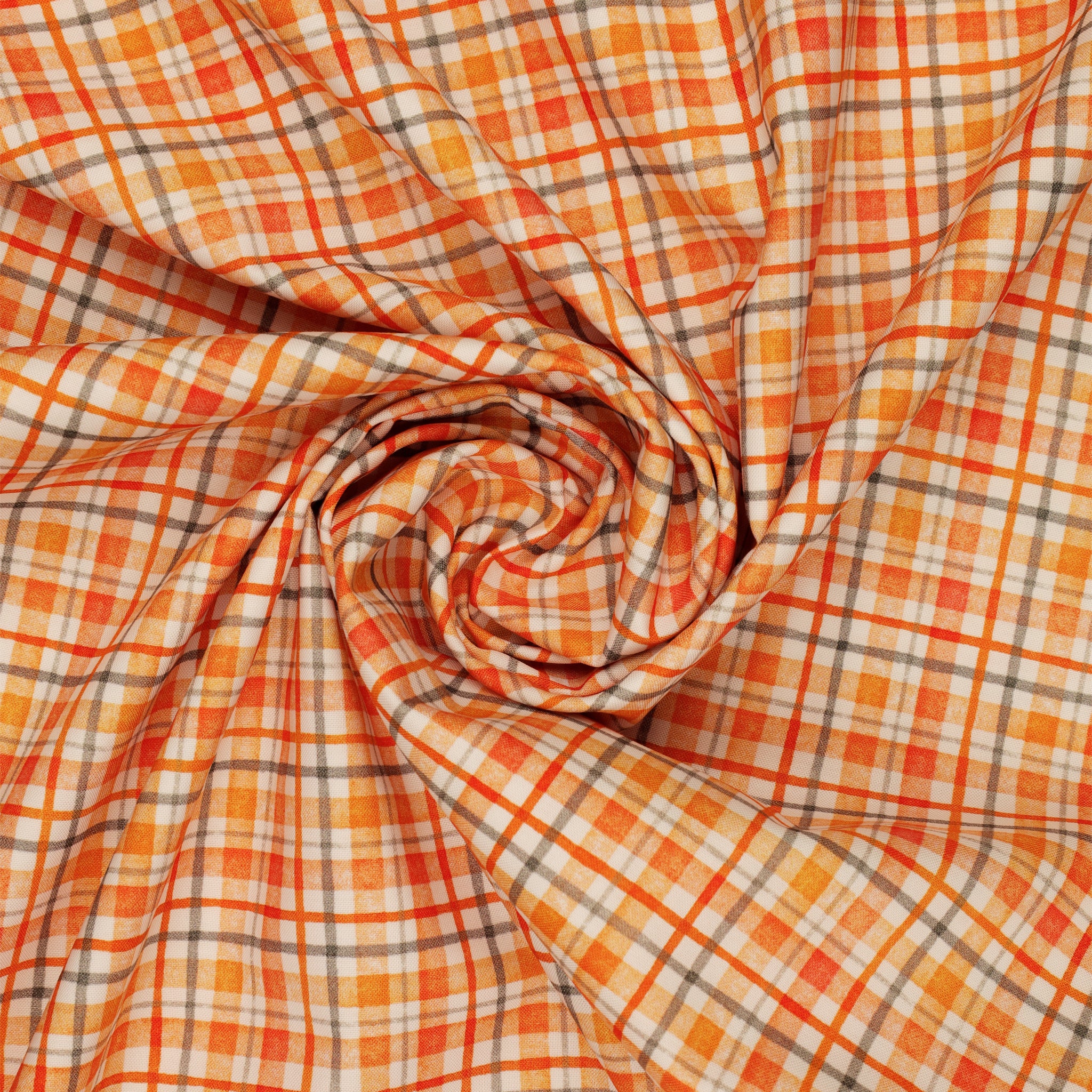 Happy Haunting Fabric Collection - Halloween Plaid Mist - Image 2