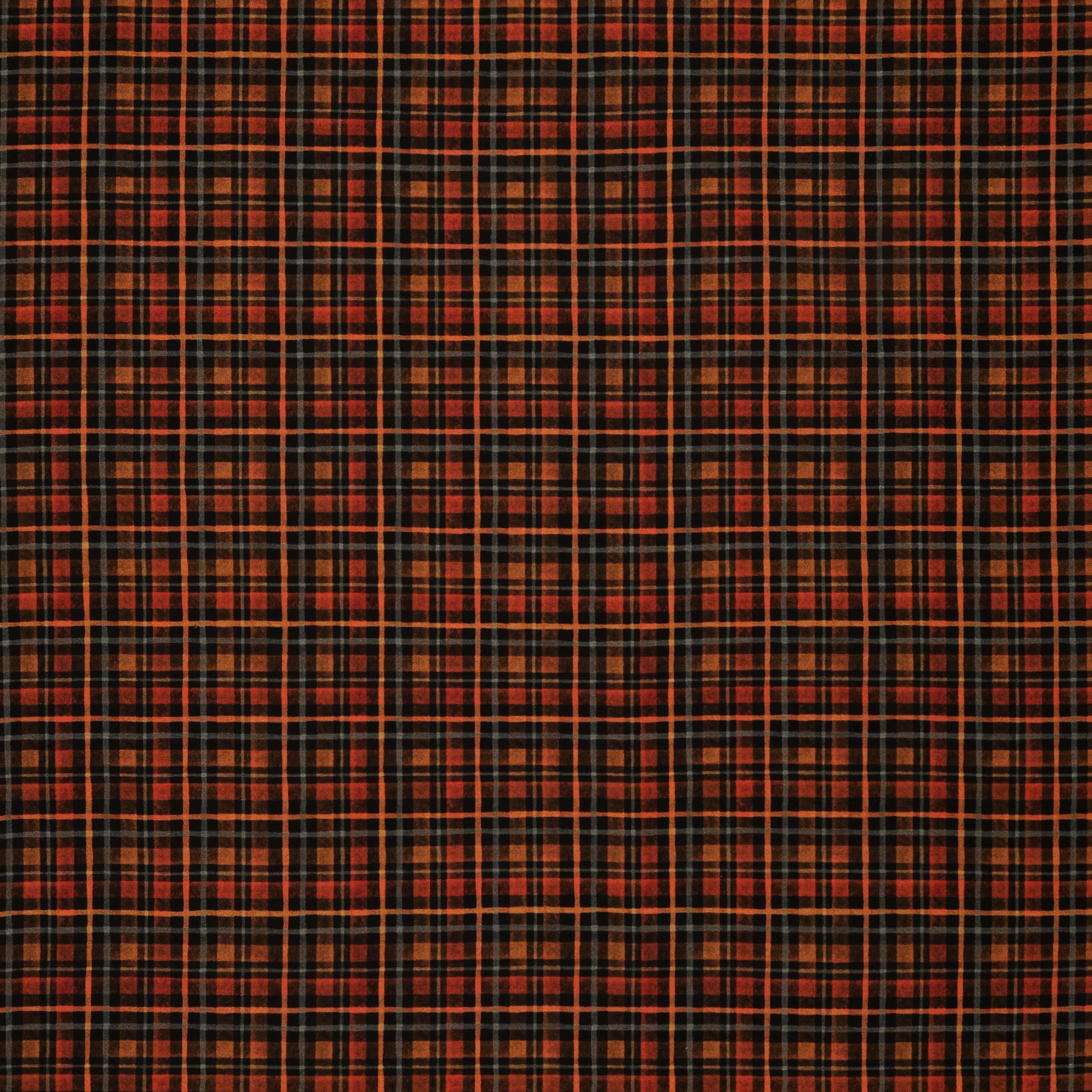Happy Haunting Fabric Collection - Halloween Plaid Night