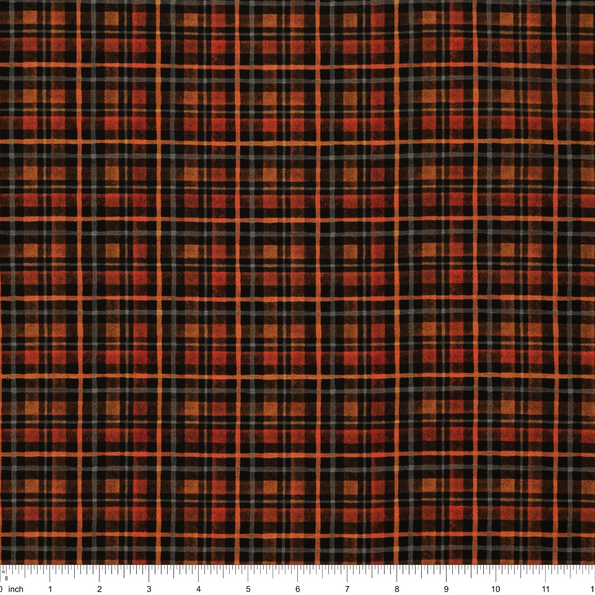 Happy Haunting Fabric Collection - Halloween Plaid Night - Image 3