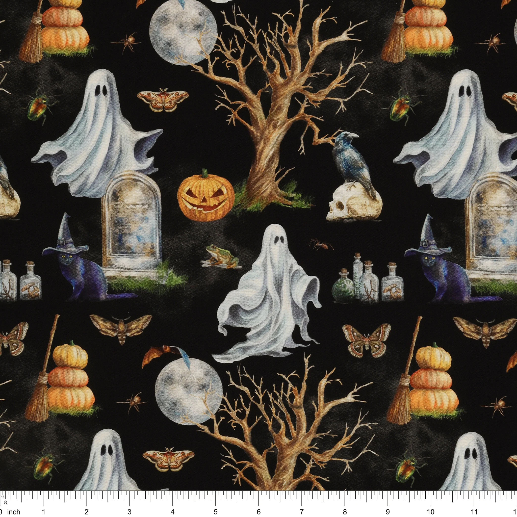 Happy Haunting Fabric Collection - Toil and Trouble Night - Image 3