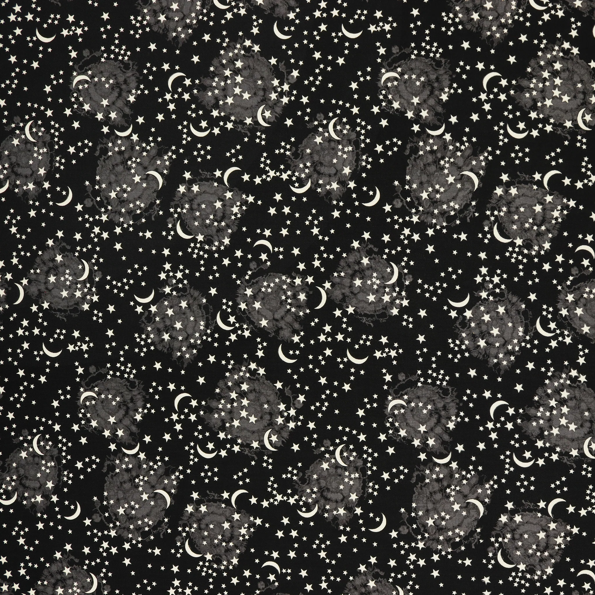 Happy Hauntings Fabric Collection - Starry Sky Black