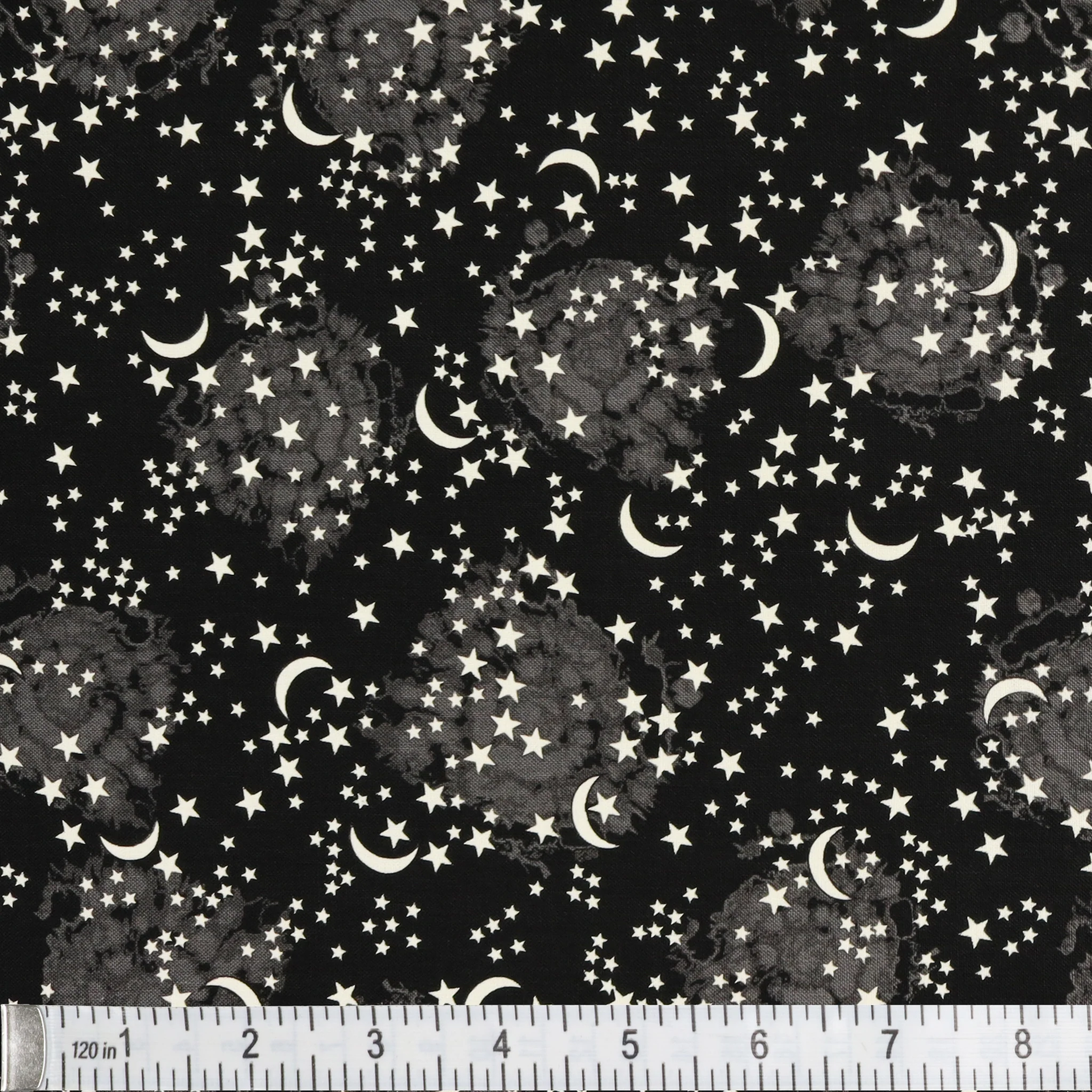 Happy Hauntings Fabric Collection - Starry Sky Black - Image 2