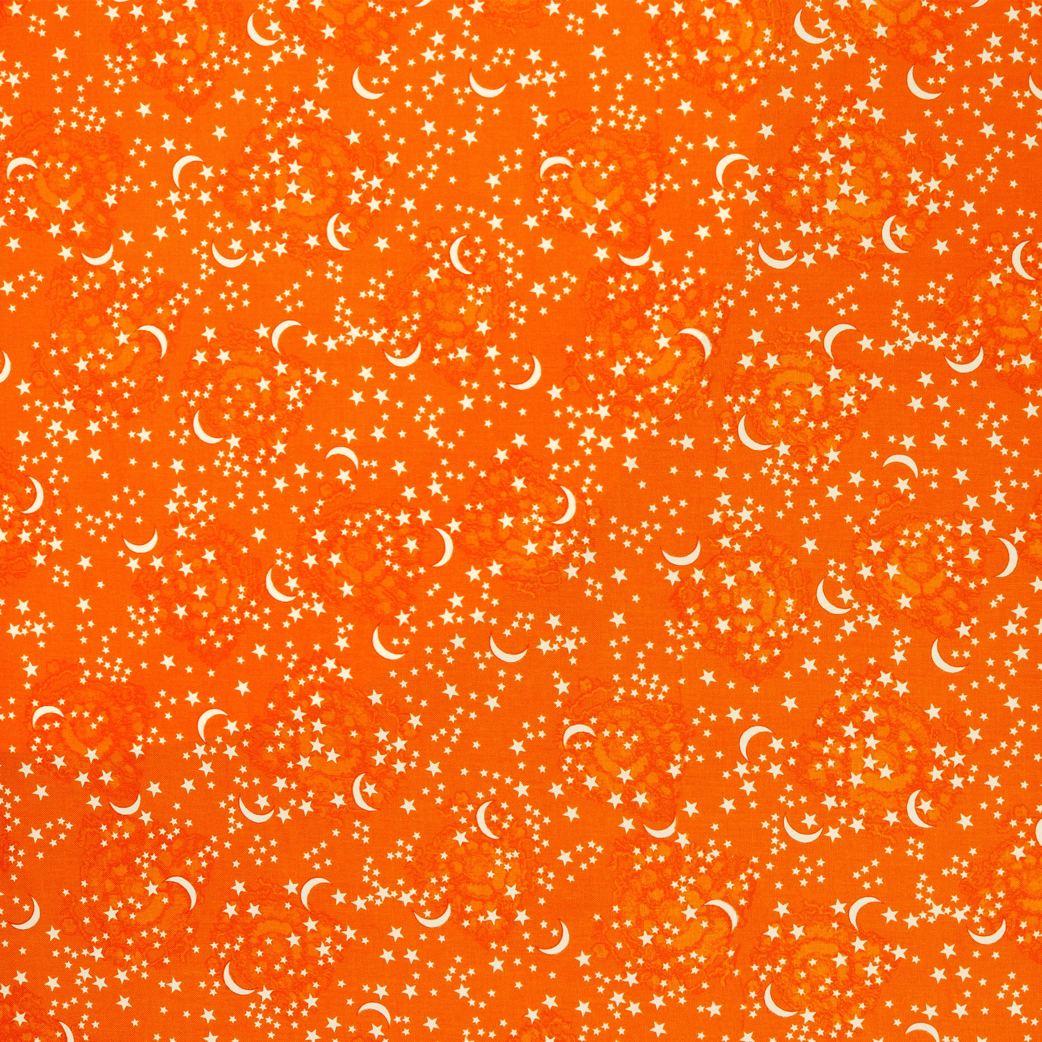 Happy Hauntings Fabric Collection - Starry Sky Orange