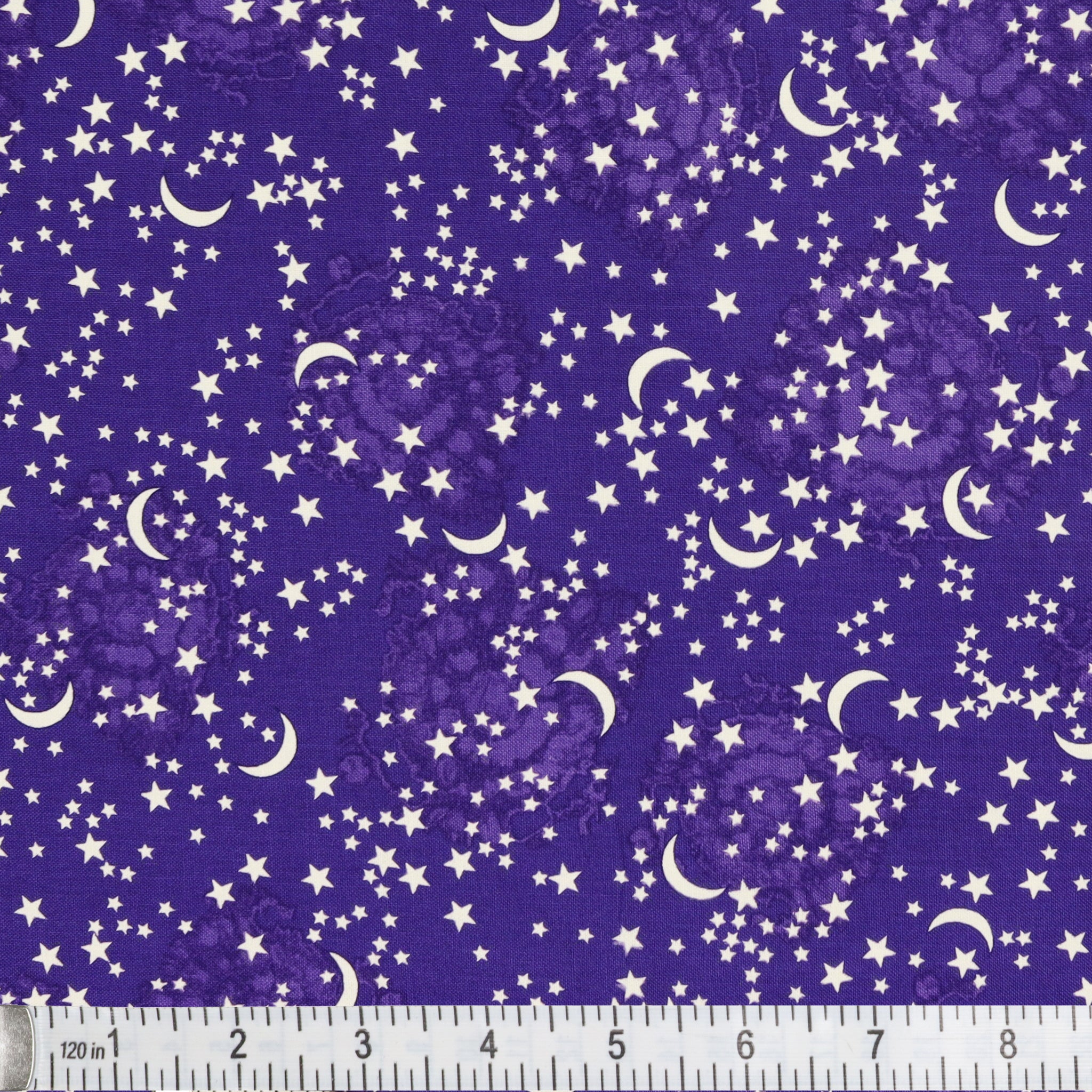 Happy Hauntings Fabric Collection - Starry Sky Purple - Image 2