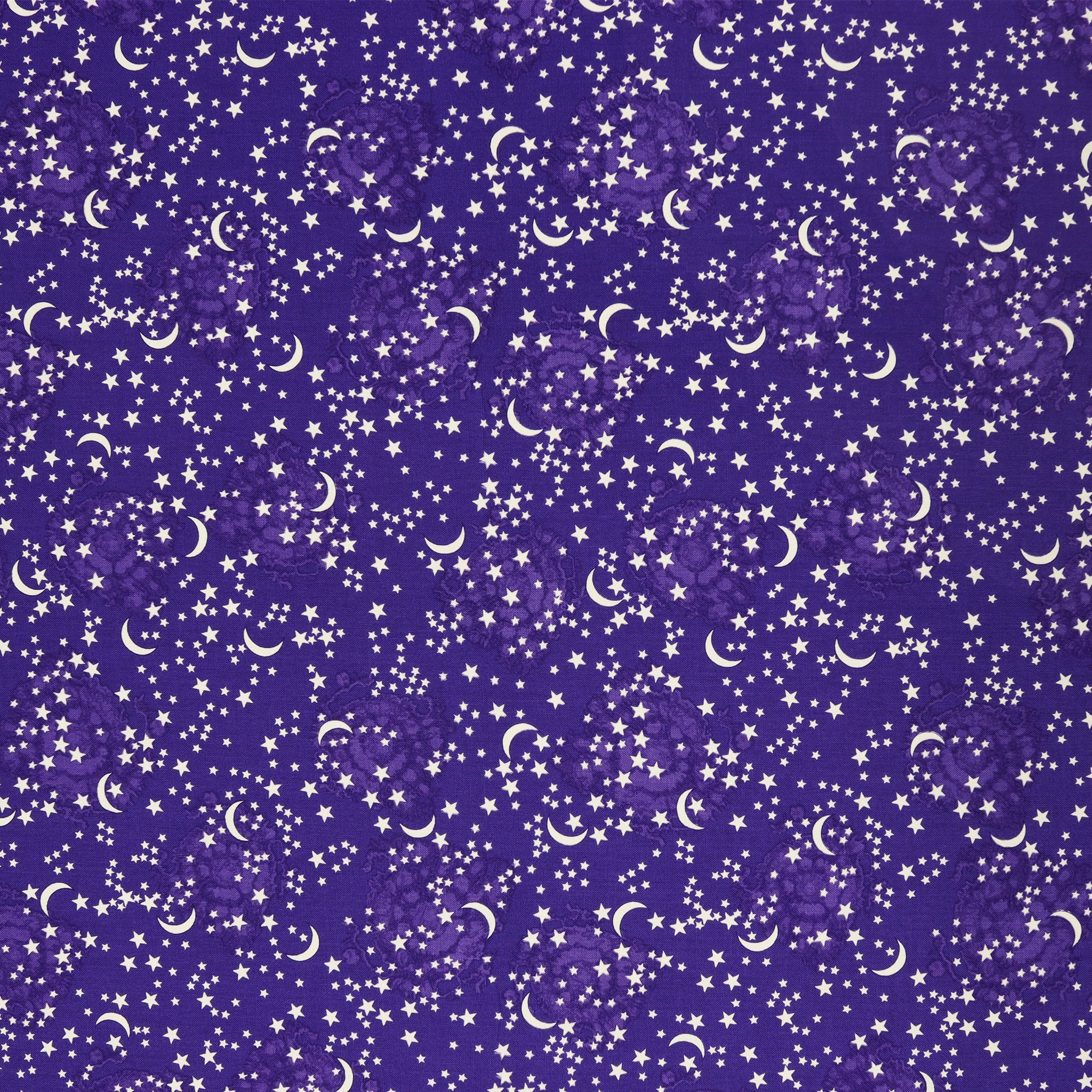 Happy Hauntings Fabric Collection - Starry Sky Purple